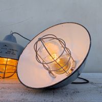 Miniatura dell'articolo Lampada industriale a sospensione Lampada industriale a sospensione Ungherese vintage D36 n.423