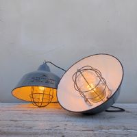 Miniatura dell'articolo Lampada industriale a sospensione Lampada industriale a sospensione Ungherese vintage D36 n.423