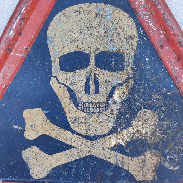 Immagine dell'articolo Cartello segnaletico Cartello segnaletico di pericolo di morte ENPI vintage  n.441