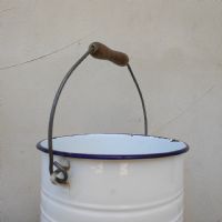 Ingrandisci l'immagine Secchiello smaltato con manico vintage - miniatura 6