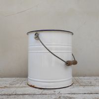 Ingrandisci l'immagine Secchiello smaltato con manico vintage - miniatura 2