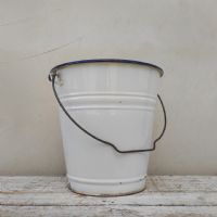 Ingrandisci l'immagine Secchiello smaltato con manico vintage - miniatura 1