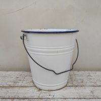 Ingrandisci l'immagine Secchiello smaltato con manico vintage - miniatura 2
