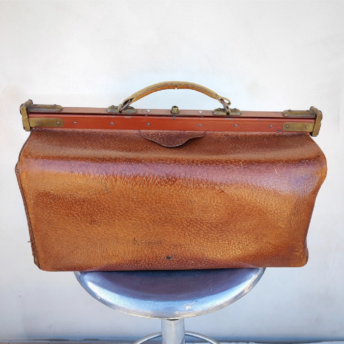 Miniatura dell'articolo Borsa da medico in pelle vintage - Oggetto n.174