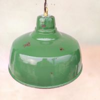 Miniatura dell'articolo Lampada industriale a sospensione Lampade (2) industriali a sospensione vintage D31 n.390