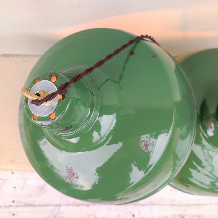 Immagine dell'articolo Lampada industriale a sospensione Lampade (2) industriali a sospensione vintage D31 n.390