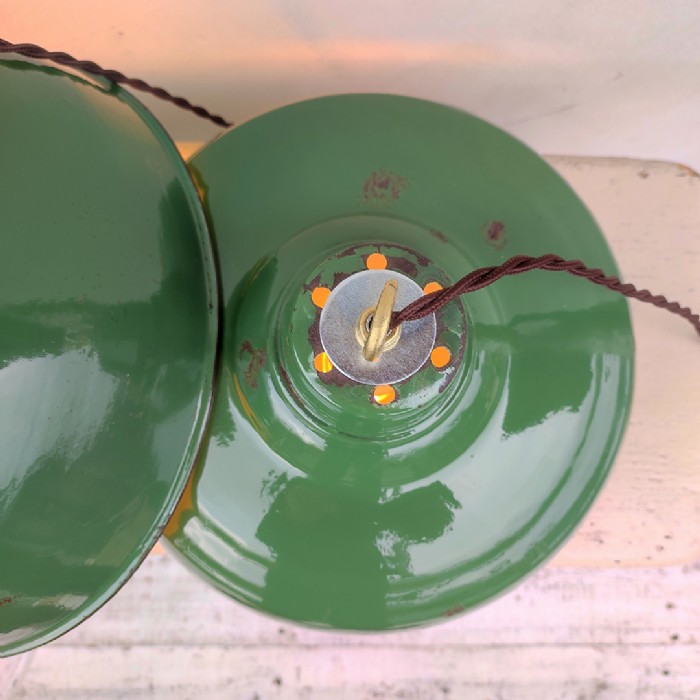 Immagine dell'articolo Lampada industriale a sospensione Lampade (2) industriali a sospensione vintage D31 n.390