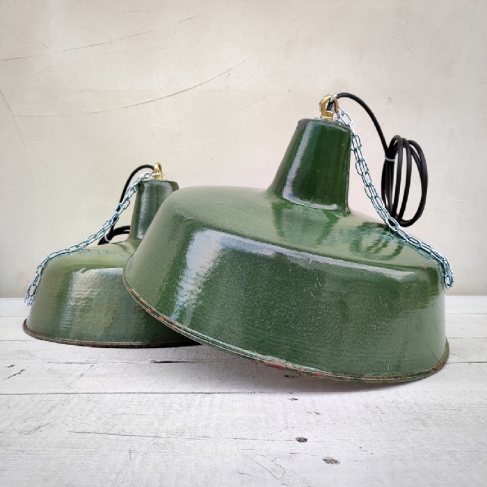 Miniatura dell'articolo Lampada industriale a sospensione vintage - Oggetto n.33
