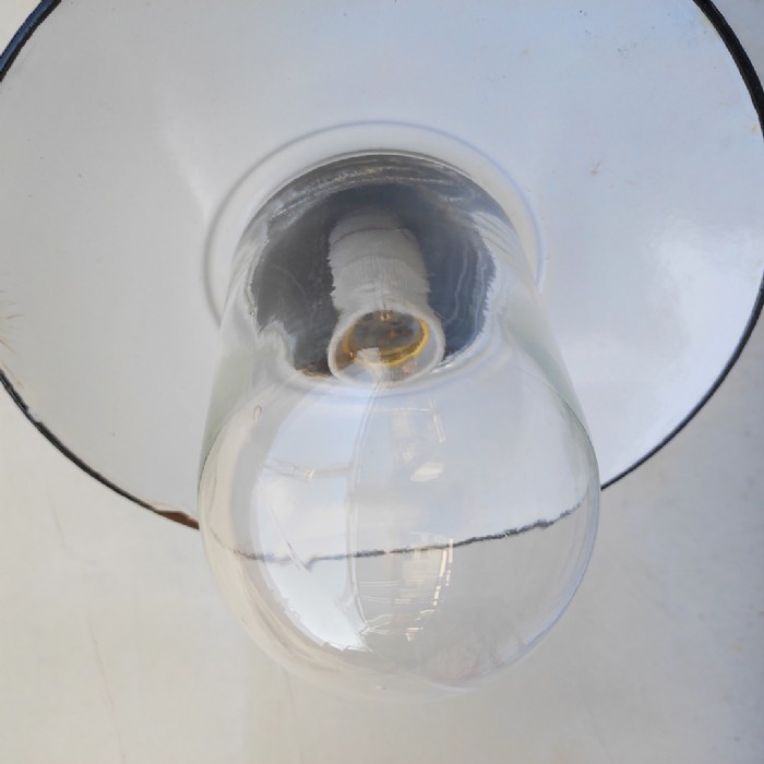 Passa il mouse sull'immagine per ingrandire Lampada industriale da parete ungherese vintage D24 - foto 13