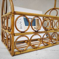 Miniatura dell'articolo Portariviste midcentury in bamboo vintage - Oggetto n.183