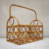 Miniatura dell'articolo Portariviste midcentury in bamboo vintage - Oggetto n.183