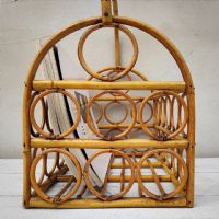 Miniatura dell'articolo Portariviste midcentury in bamboo vintage - Oggetto n.183