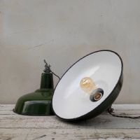 Miniatura dell'articolo Lampada industriale a sospensione Lampade (2) industriali a sospensione francesi vintage D35,5 n.442