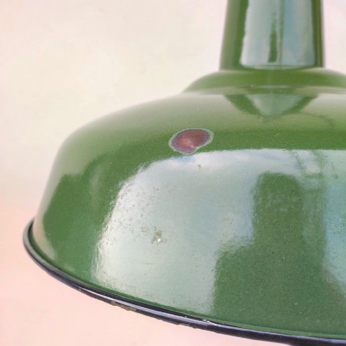 Immagine dell'articolo Lampada industriale a sospensione Lampade (2) industriali a sospensione francesi vintage D35,5 n.442