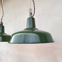 Miniatura dell'articolo Lampada industriale a sospensione Lampade (2) industriali a sospensione francesi vintage D35,5 n.442