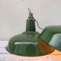 Miniatura dell'articolo Lampada industriale a sospensione Lampade (2) industriali a sospensione francesi vintage D35,5 n.442