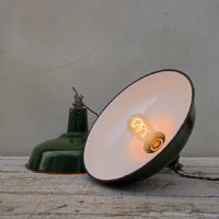 Miniatura dell'articolo Lampada industriale a sospensione Lampade (2) industriali a sospensione francesi vintage D35,5 n.442