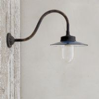 Ingrandisci l'immagine Lampada industriale da parete ungherese vintage D23 - miniatura 1