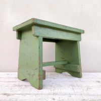 Miniatura dell'articolo Sgabello industriale Sgabello industriale in legno vintage n.425