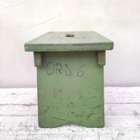 Miniatura dell'articolo Sgabello industriale Sgabello industriale in legno vintage n.425