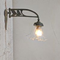 Lampada da parete stile Art Nouveau liberty n�NaN di colore Ottone brunito