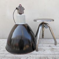 Miniatura dell'articolo Lampada industriale a sospensione Lampada industriale a sospensione vintage Elektrosvit D53 n.458