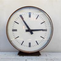 Miniatura dell'articolo Grande orologio industriale bifacciale vintage - Oggetto n.303