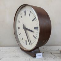 Miniatura dell'articolo Grande orologio industriale bifacciale vintage - Oggetto n.303
