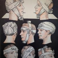 Ingrandisci l'immagine Miniatura dell'articolo Poster Set di 4 poster medici didattici anni 30 n.321