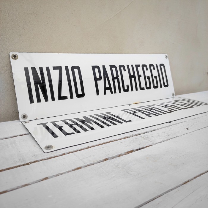 Miniatura dell'articolo Targhe segnaletiche di avviso vintage - Oggetto n.114