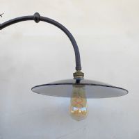 Ingrandisci l'immagine Miniatura dell'articolo Lampada industriale da parete Lampada industriale da parete vintage italiana n.355