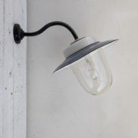 Ingrandisci l'immagine Miniatura dell'articolo Lampada da parete Lampada industriale ungherese da parete vintage n.374