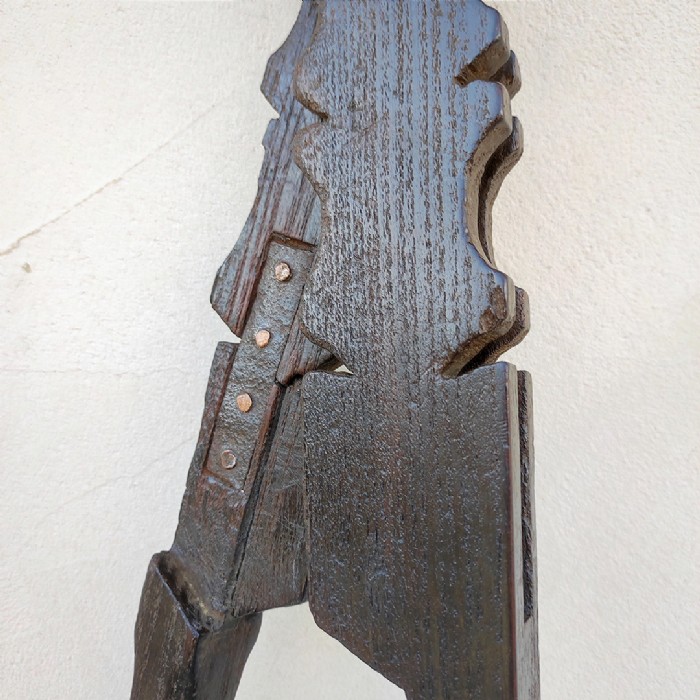 Miniatura dell'articolo Compasso in legno da falegname epoca fine '800 - Oggetto n.184