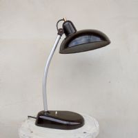 Lampada ministeriale da scrivania vintage n�NaN di colore Marrone / argento