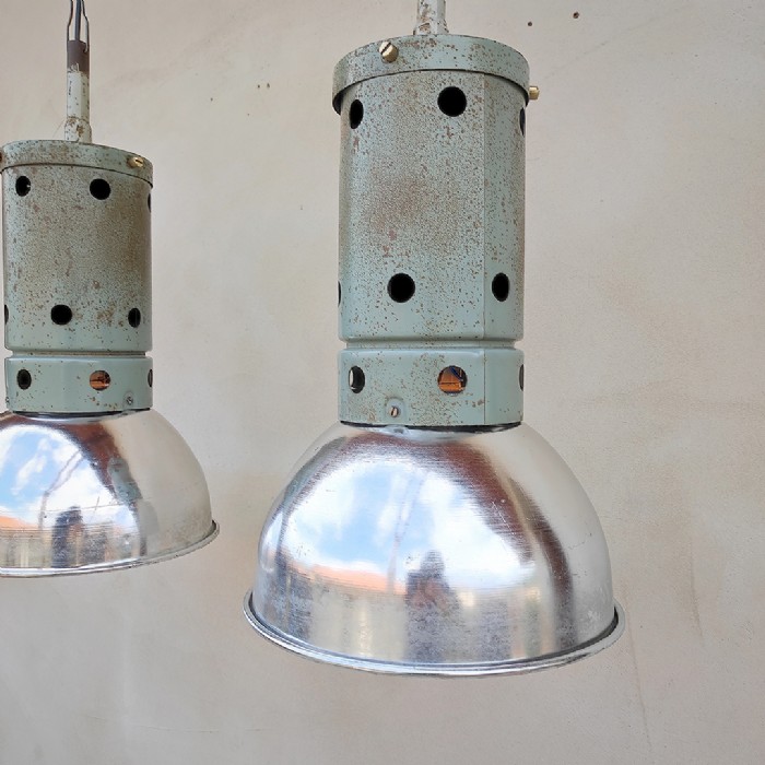 Miniatura dell'articolo Lampada industriale a sospensione vintage Brocca Milano - Oggetto n.287