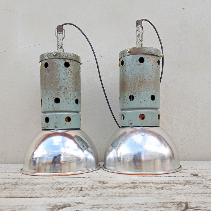 Miniatura dell'articolo Lampada industriale a sospensione vintage Brocca Milano - Oggetto n.287