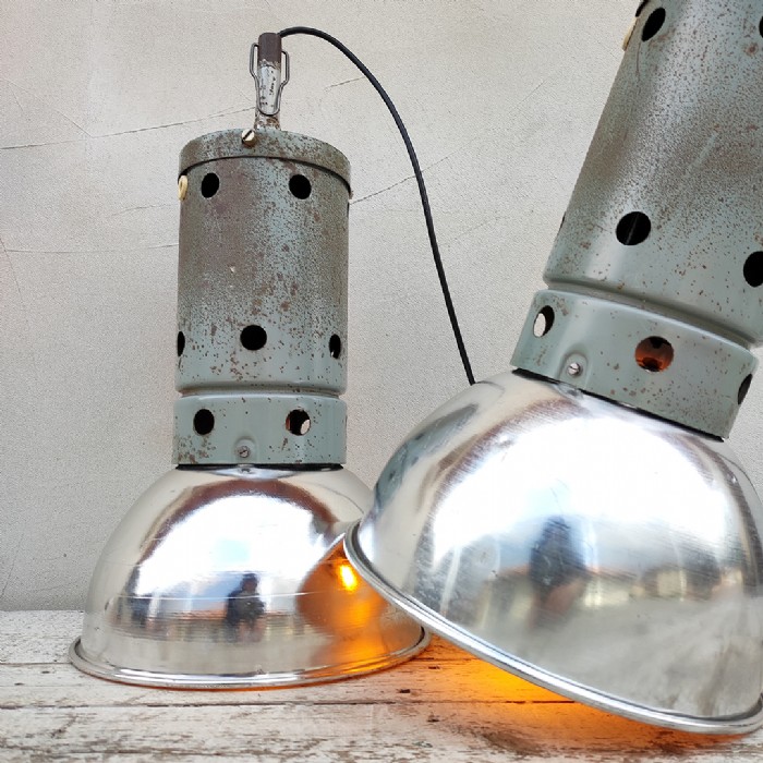 Miniatura dell'articolo Lampada industriale a sospensione vintage Brocca Milano - Oggetto n.287