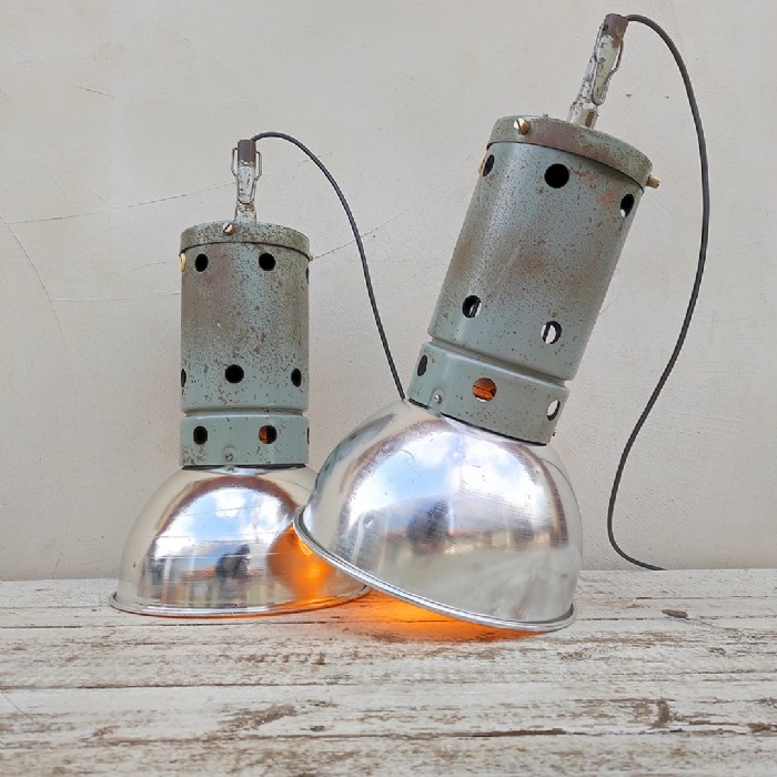 Miniatura dell'articolo Lampada industriale a sospensione vintage Brocca Milano - Oggetto n.287