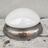 Miniatura dell'articolo Plafoniere a bottone in vetro opalino vintage - Oggetto n.304