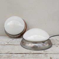 Miniatura dell'articolo Plafoniere a bottone in vetro opalino vintage - Oggetto n.304
