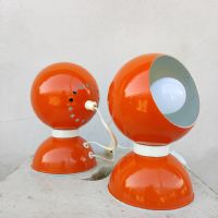 Lampade magnetiche da tavolo di Goffredo Reggiani mid-century vintage n°NaN di colore Arancione