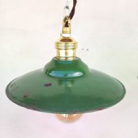 Ingrandisci l'immagine Miniatura dell'articolo Lampada industriale a sospensione Set di lampade industriali a sospensione francesi vintage D19,5 n.332