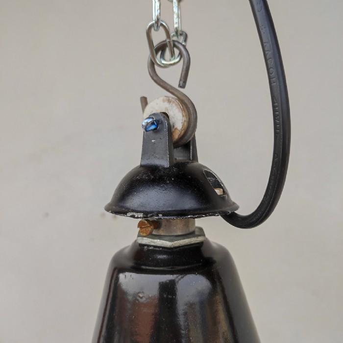Miniatura dell'articolo Lampada industriale a sospensione vintage D40 - Oggetto n.223