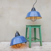 Miniatura dell'articolo Lampada industriale a sospensione Lampada industriale a sospensione Ungherese vintage D36 n.426