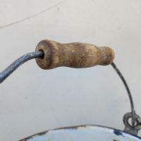 Miniatura dell'articolo Contenitori Secchiello smaltato con manico vintage n.473
