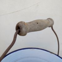 Ingrandisci l'immagine Miniatura dell'articolo Contenitori Secchiello smaltato con manico vintage n.474