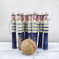 Ingrandisci l'immagine Miniatura dell'articolo Giocattoli Birilli giocattolo francesi vintage anni 30 n.346