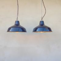 Ingrandisci l'immagine Miniatura dell'articolo Lampada industriale a sospensione Lampada industriale a sospensione francese vintage D29,5 n.356