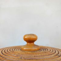 Miniatura dell'articolo Contenitori Cesta in vimini mid-century vintage n.407