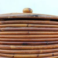 Miniatura dell'articolo Contenitori Cesta in vimini mid-century vintage n.407